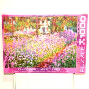 EUROGRAPHICS 1000 Piece Jigsaw Puzzle – “Claude Monet – Monet’s Garden” – New